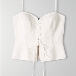Aritzia “Loiret” corset in cream in XS